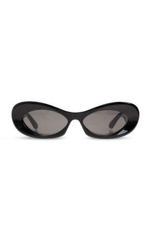 サングラス Alaia OVAL 79 BLACK-BLACK-GREY ALAÏA BLACK OVAL SUNGLASSES | ALAÏA CH